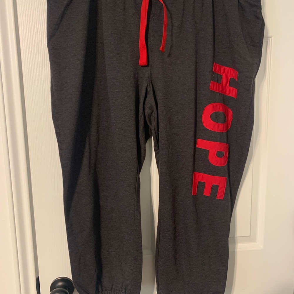 Miss Chevious Capri Lounge pants with elastic hem.